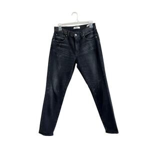 Moussy Vintage Black Mid Rise Skinny Jeans Stretch Denim Sz 28 Japan